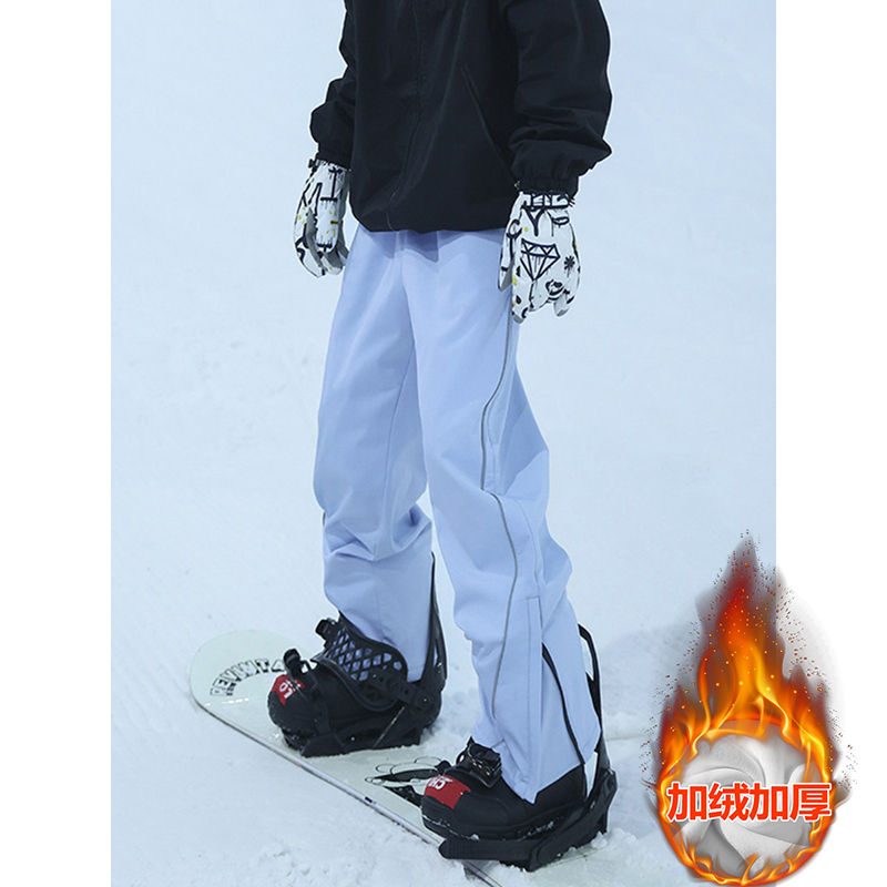 【香港·型仕格调】户外三防滑雪裤男款冬季美式硬壳加绒冲锋裤潮