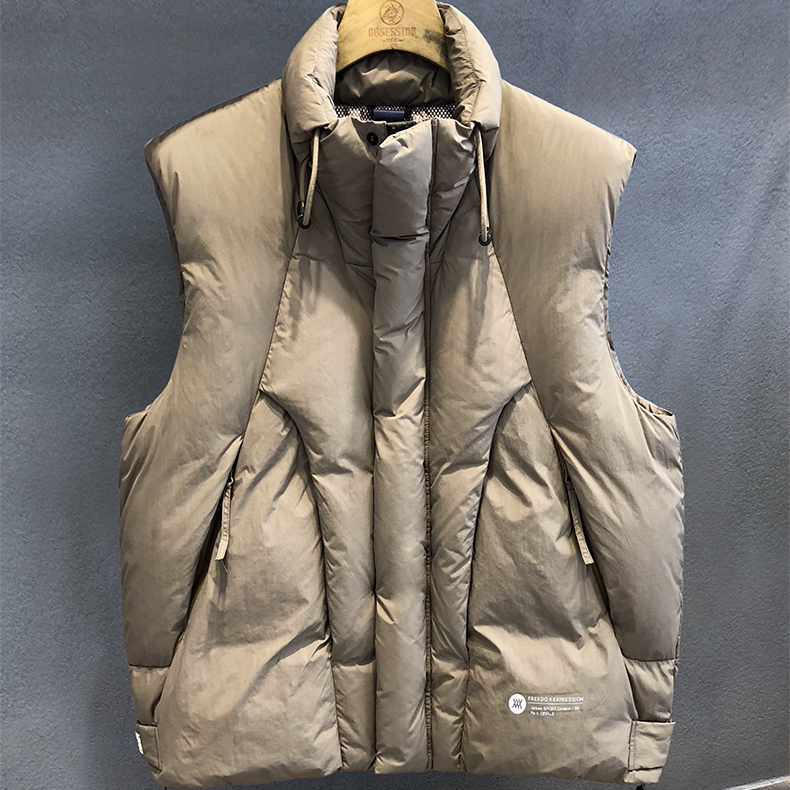 高充饱满白鸭绒加厚羽绒马甲