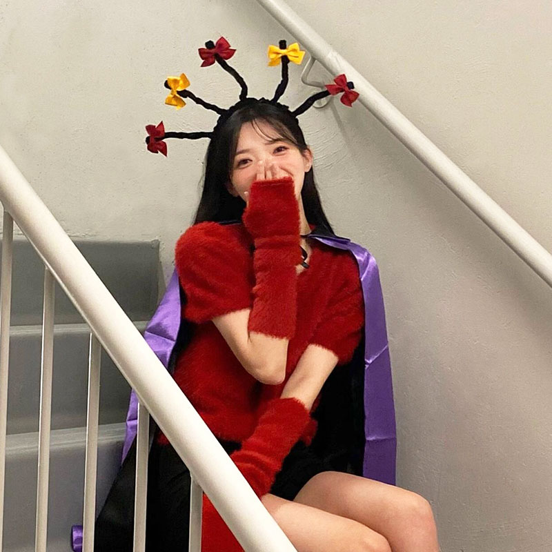 小魔女蒙娜发箍万圣节道具cos装扮儿童发卡节日派对舞会成人头饰