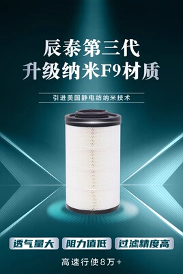 K2547空气滤芯适配东风天锦新款KR国五国六空滤AF04323/AA90189