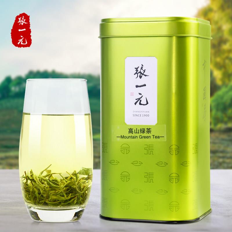 张一元官方旗舰店张一元茶叶2025新茶雨前一级高山绿茶300g罐嫩芽图片