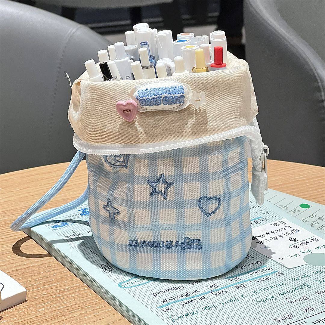 日系竖翻笔袋高颜值文具