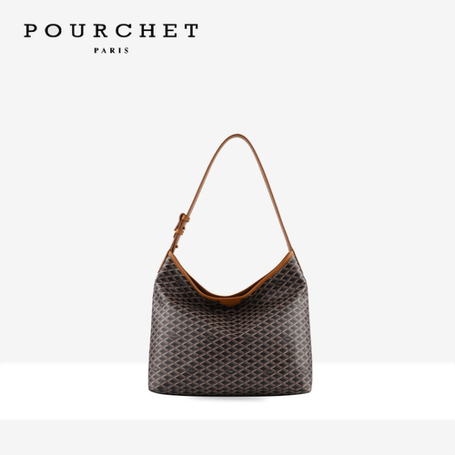 POURCHET/宝榭新款满印hobo女包