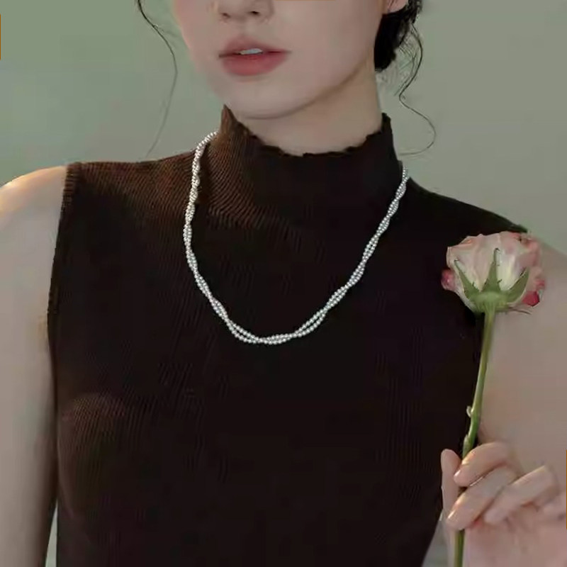施家珍珠长款项链女2025新款爆款正品官方旗舰店珍珠项链轻奢小众图片