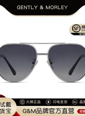 新款男士双梁偏光太阳镜飞行员