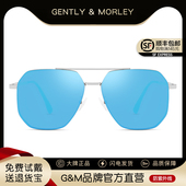 2025新款 多边形太阳眼镜男士 高级感开车专用驾驶镜偏光墨镜冰蓝片