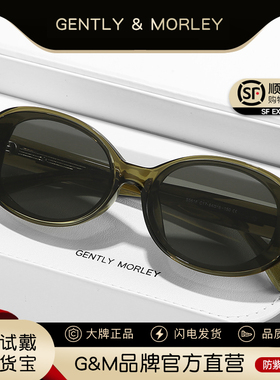 2025新款GM曲面屏一体复古尼龙太阳眼镜小圆框防紫外线墨镜女板材