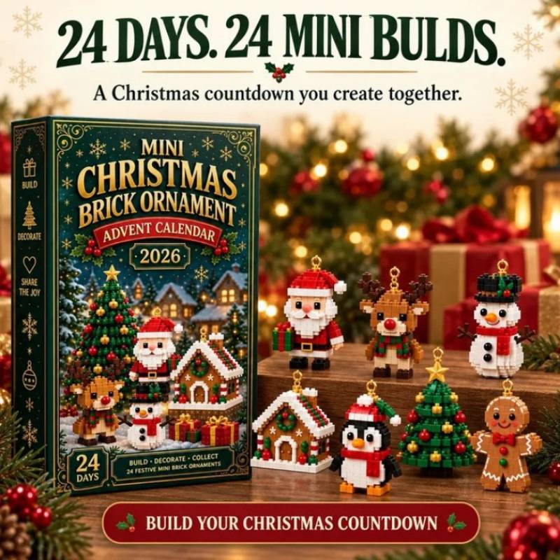 Christmas Brick Advent Calendar 圣诞积木圣诞节装饰品