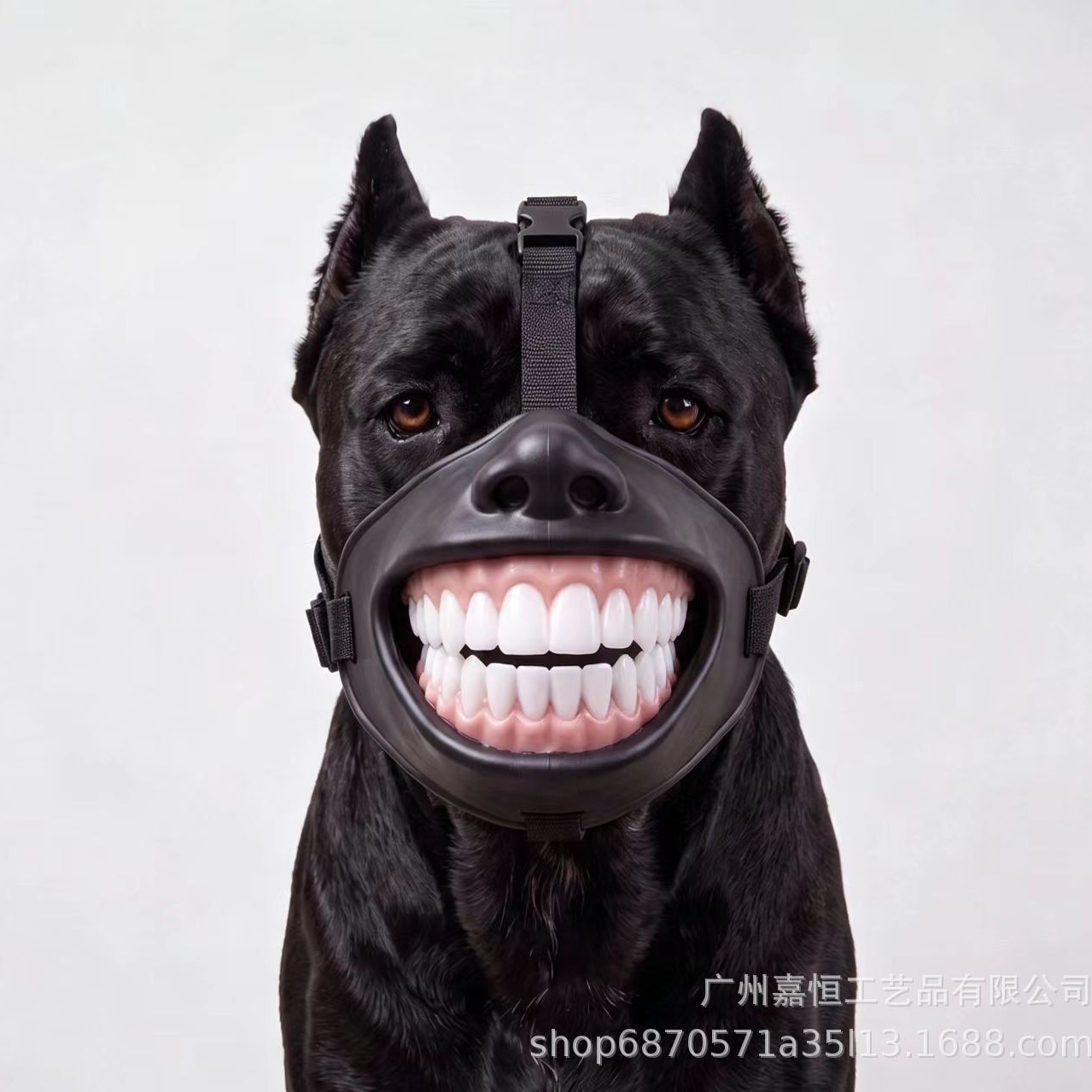 新款 Funny Dog Smile Muzzle 狗狗搞笑微笑嘴套