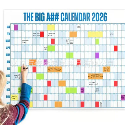新品日历 The Big A##Calendar超大号2026全年日历表