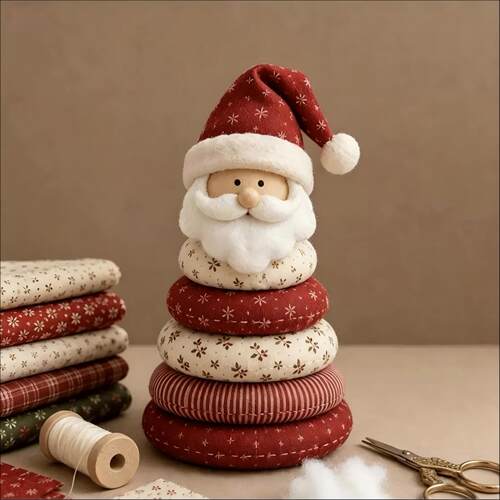 新品DIY Christmas patchwork doll set圣诞拼布娃娃套装