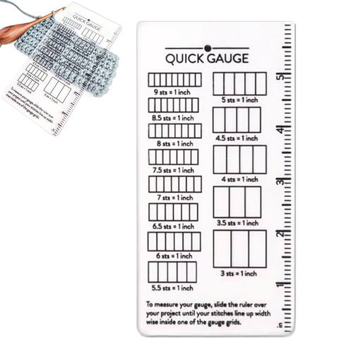 亚马逊新品 Quick Gauge Ruler快速测量尺检查针织和钩编项目的针
