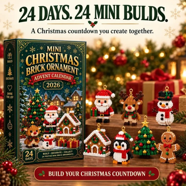 24Day Mini Christmas BrickOrnament Advent Calendar 圣诞积木