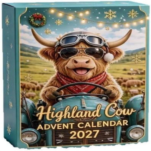 Highland Cow Advent Calendar 2027 高地牛圣诞日历