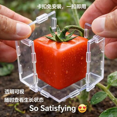 式Fruit Shaping Mold for Growing Unique水果造型模具