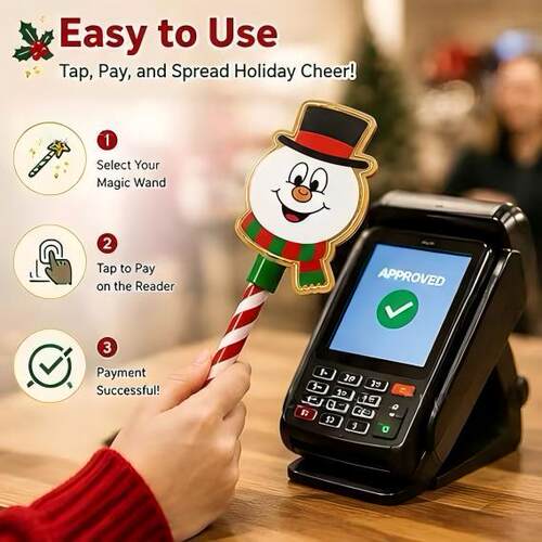 新品Christmas Payment Magic Wand 圣诞魔法支付棒