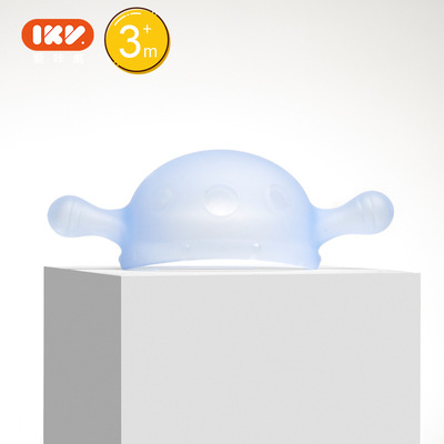 IKV婴儿牙胶磨牙棒小蘑菇2-6月宝宝玩具防吃手神器口欲期安抚咬胶