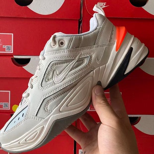 Nike/耐克 M2K 低帮复古老爹鞋白橙色AV4789-001