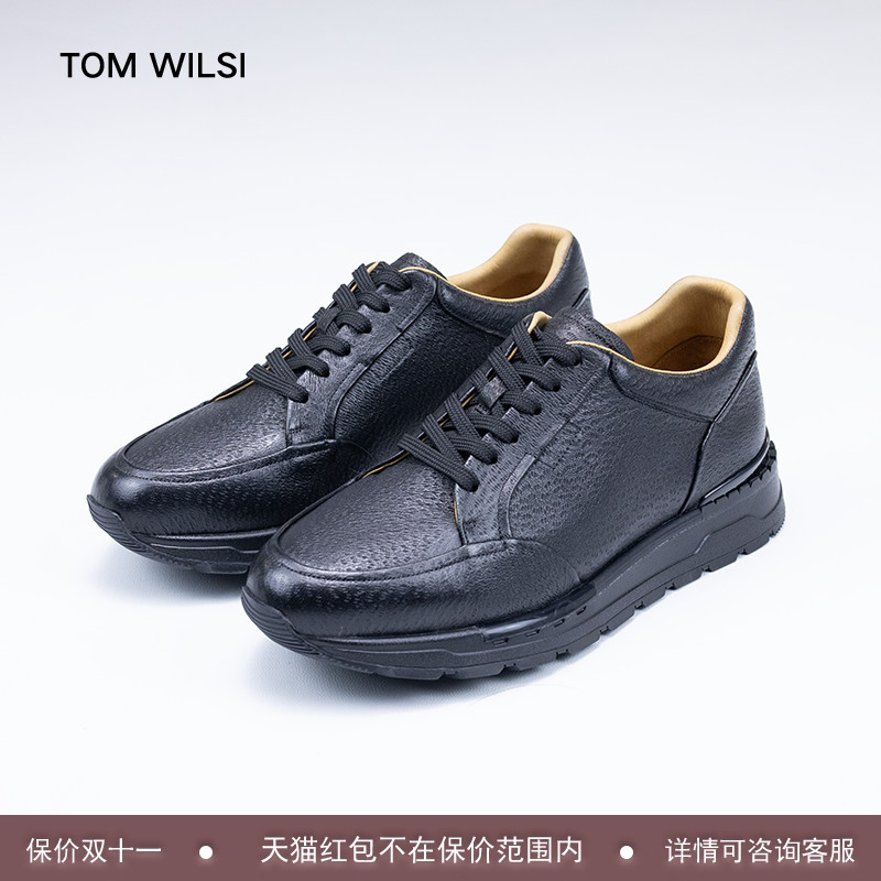 TOMWILSI秋季新款鹿皮男休闲鞋
