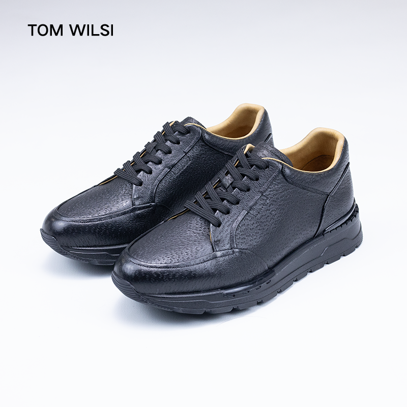 TOMWILSI秋季新款鹿皮男休闲鞋