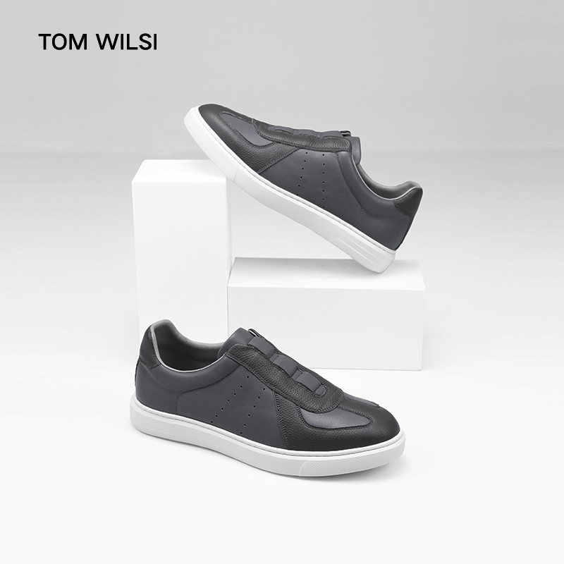 TOMWILSI一脚蹬秋季休闲德训鞋男