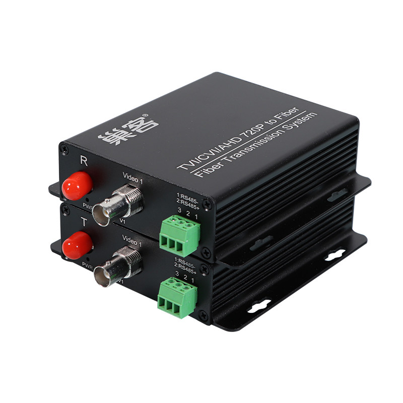 巢客 商用级1路2路4路8路16路32路同轴视频光端机带反向485数据960p光