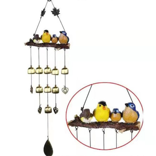 好货Garden Bird Multi-Bells Wind Chimes for Outside Decorati