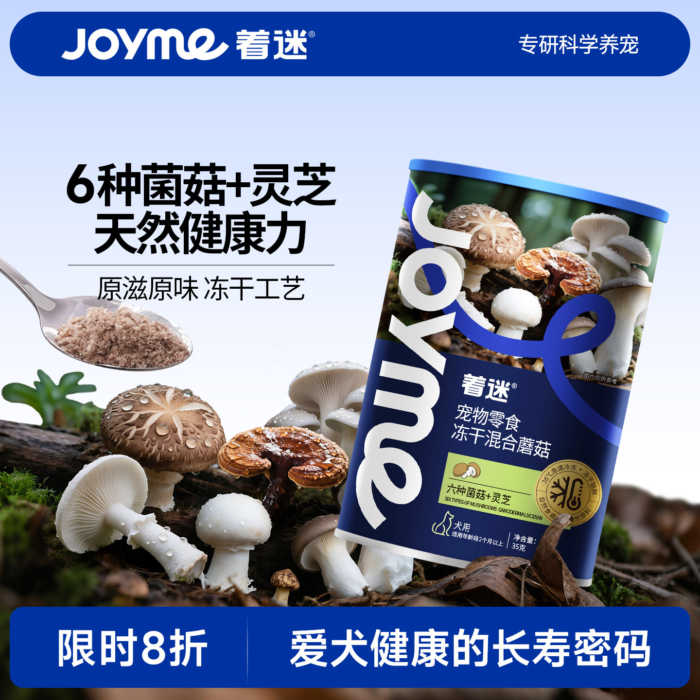 Joyme着迷冻干混合蘑菇粉