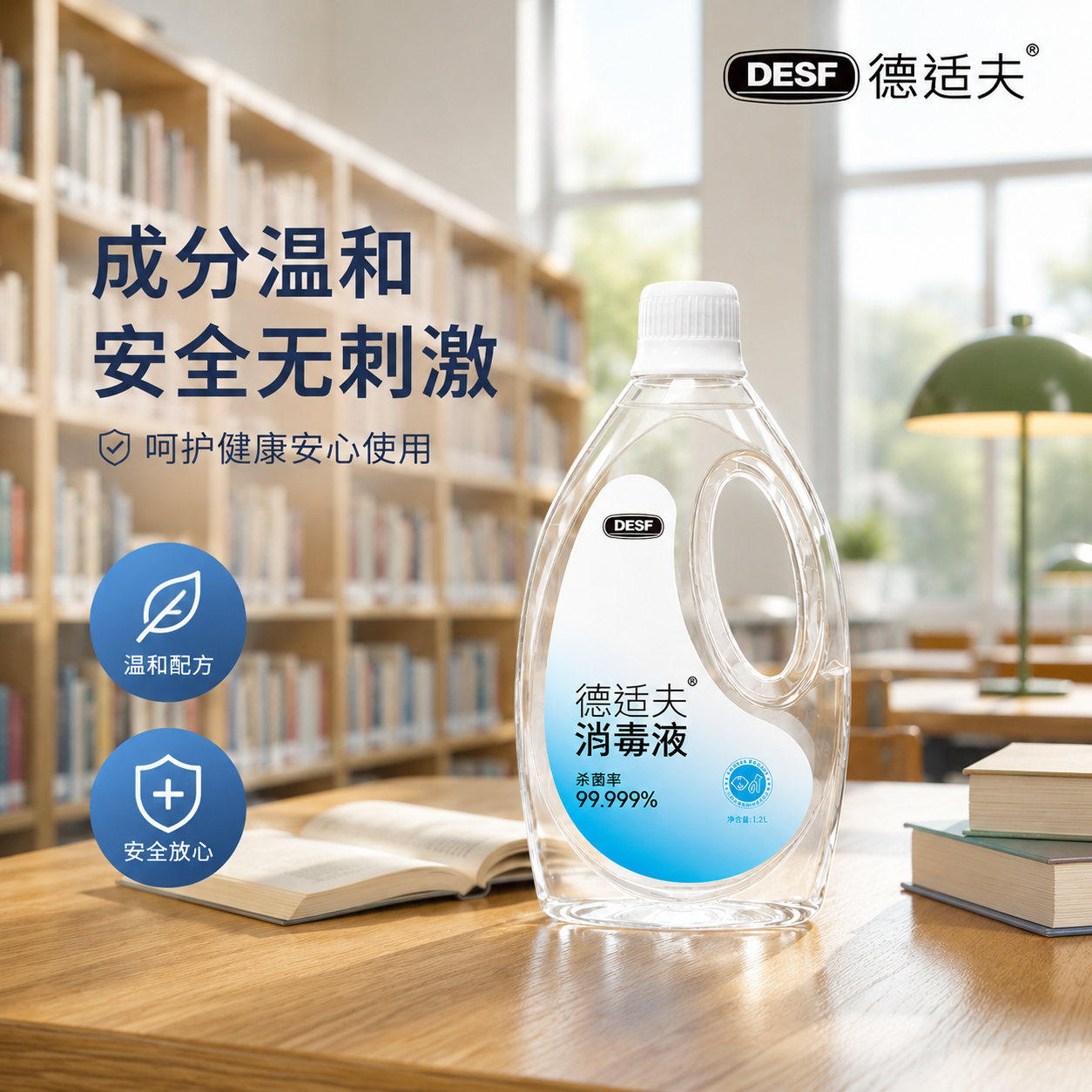 德适夫季铵盐消毒液除味杀菌