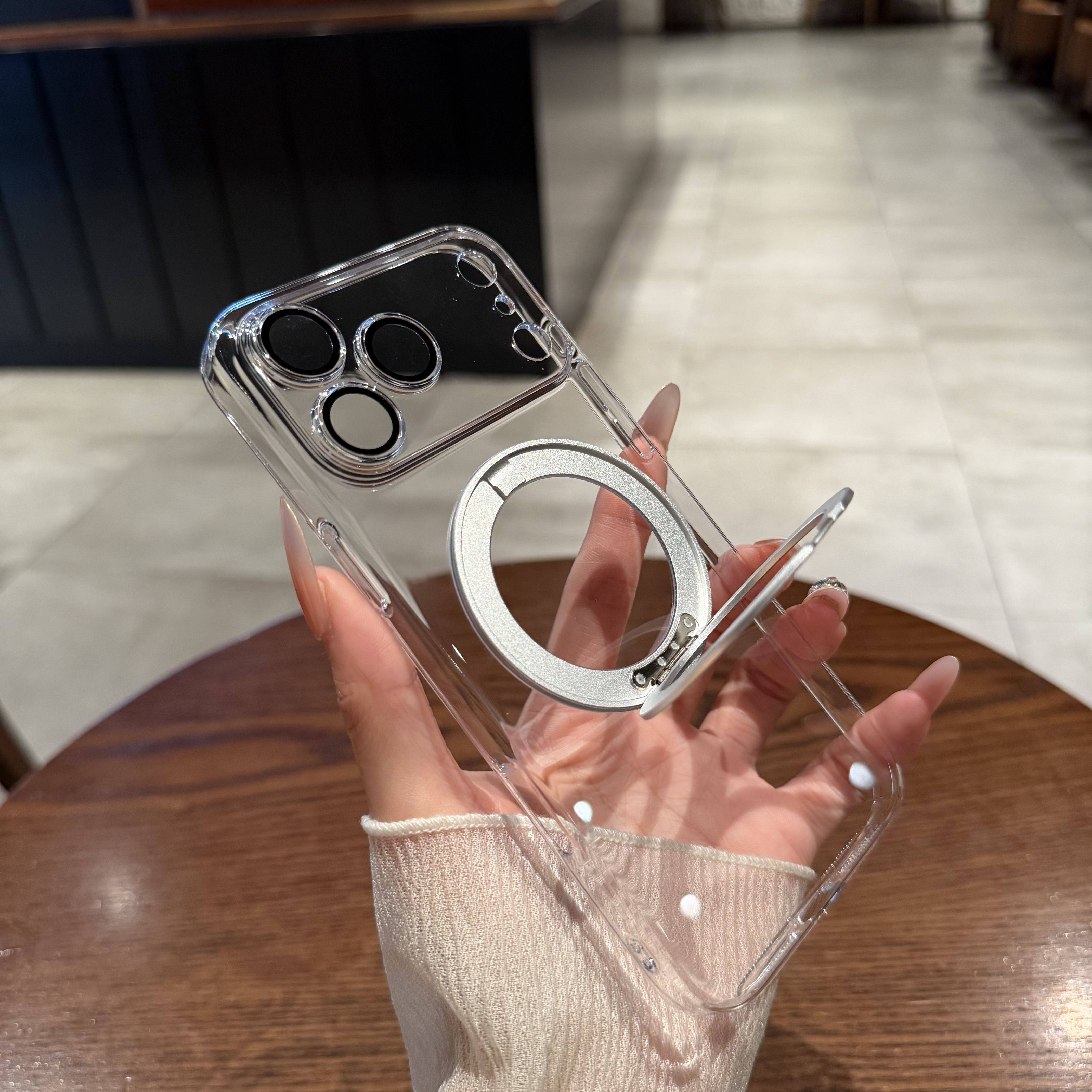 【可旋转支架】umj适用于iphone17ProMax手机壳苹果17超薄硬壳Air全包镜头膜16新款15透明14磁吸充电13保护套