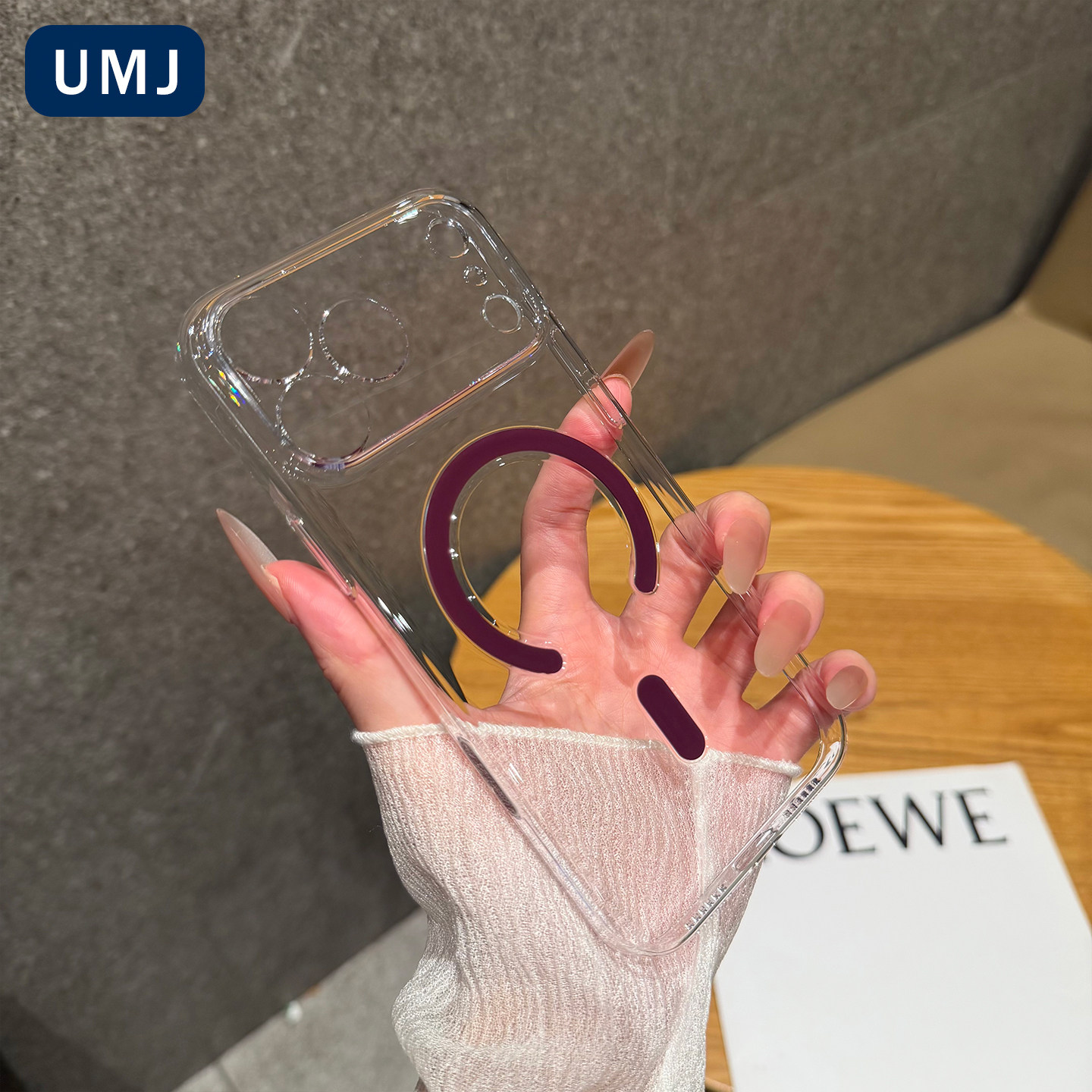 【触控相机键】umj适用于iphone18pro手机壳超薄透明18proMax简约硬壳苹果17proMax新款磁吸17防摔保护套男女