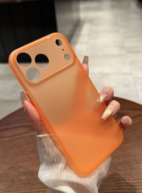 【超薄磨砂软壳】umj适用于iphone17ProMax手机壳苹果16pro新款橙色15pm防指纹14硅胶13防摔12简约保护套男女