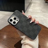 umj适用于iPhone16pro手机壳大孔金属镜头16om肤感磨砂硬壳苹果15proMax新款 14简约高级感全包防摔保护套男女