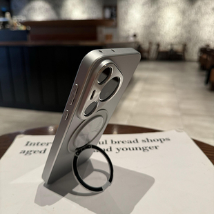 umj适用于华为Pura70手机壳磁吸无线充电p70一体支架P70p新款 银色P70ultra简约高级防摔保护套男女 mate60pro