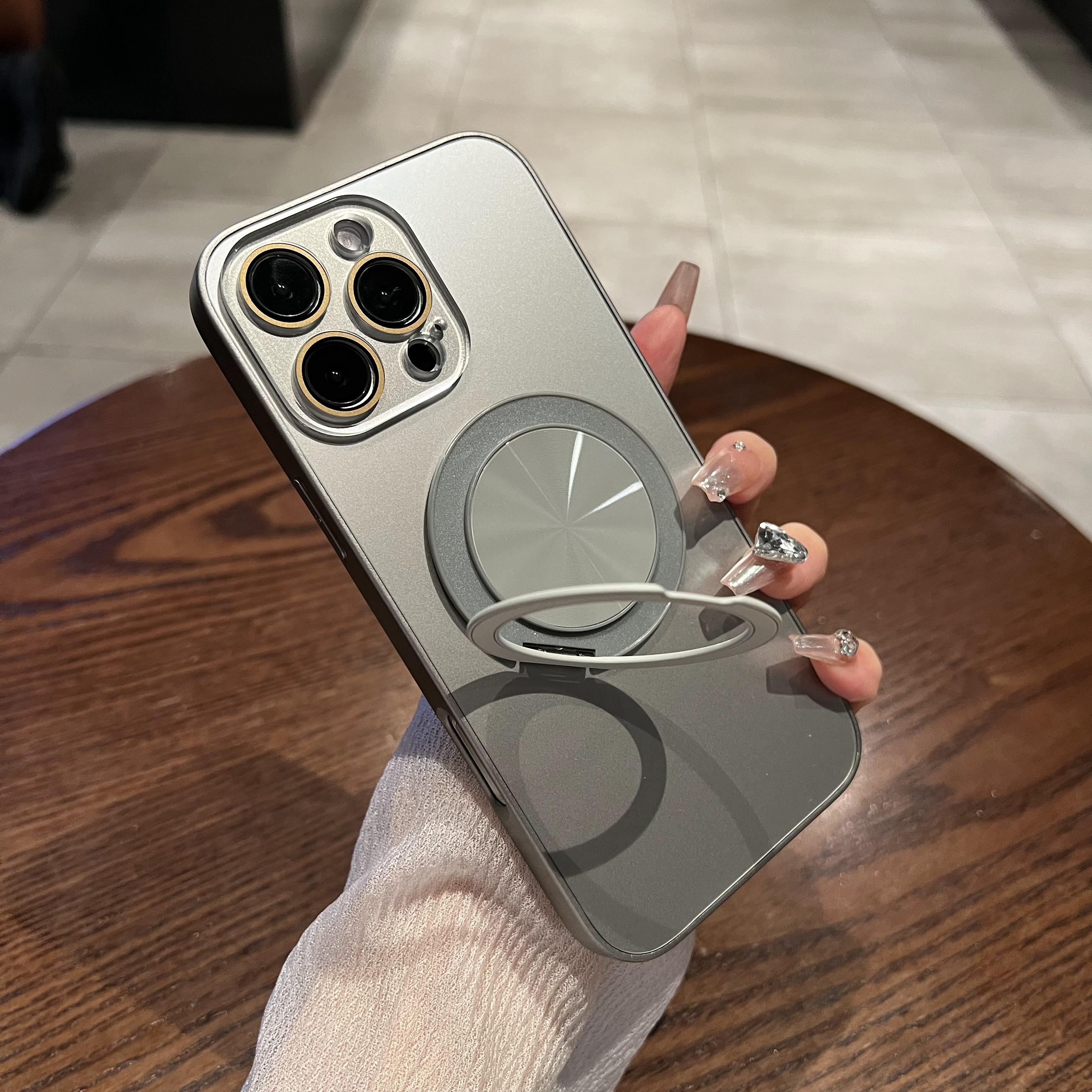 一体磁吸支架适用于苹果手机壳