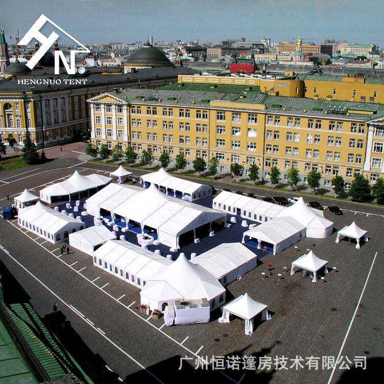 商业活动铝合金帐篷阻燃抗风展览篷房广州源头实体工厂可上门安装