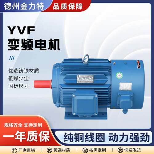 金力特厂家直供电动机 变频电机YVF2-112M-2-4KW 三相异步电动机