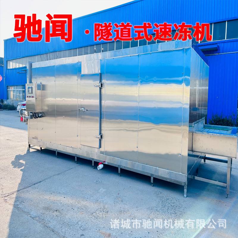 全自动海参鲍鱼速冻机萝卜条水果类速冻设备果蔬锁鲜速冻流水线