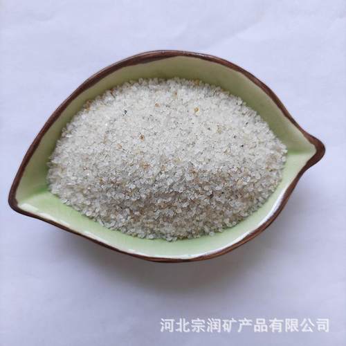 石英砂喷砂除锈水处理滤料高白石英炉料用石英颗粒10-20目.