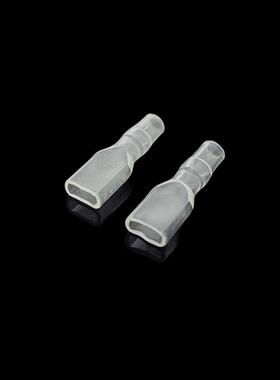 4.8插簧单线护套187端子护套白色透明DR187-3.05000只/包