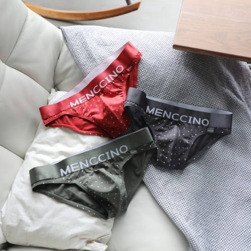 男士印花低腰紧身提臀三角内裤显腿长透气吸汗棉质性感潮男