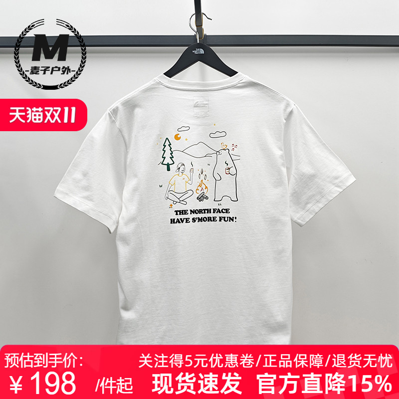 TheNorthFace北面男女款小熊短袖