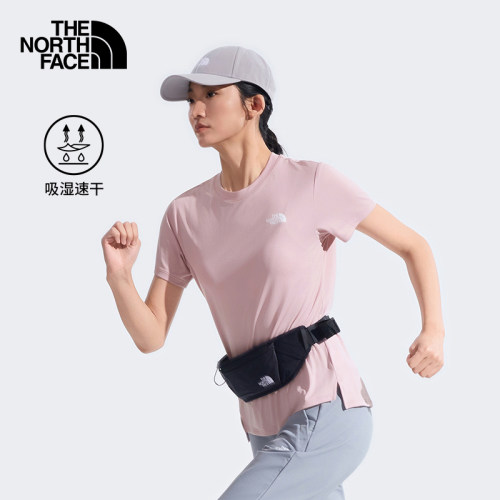 北面女Flex轻薄速干短袖T恤修身