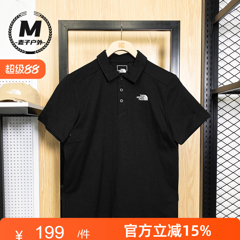 TheNorthFace北面短袖POLO衫男25春夏新款户外休闲翻领T恤8AV3