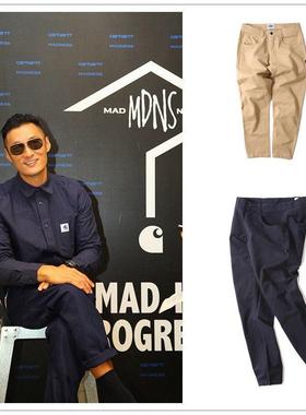 MDNS MADNESS潮牌余文乐休闲裤商务休闲潮流直筒小脚裤工装裤长裤