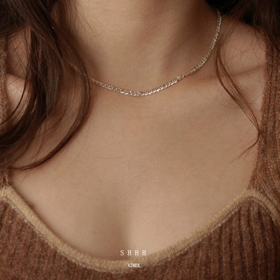 SHHH小众纯银项链叠戴日常