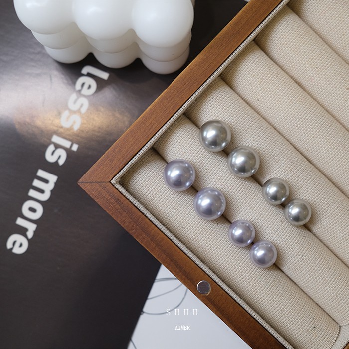 SHHH清冷感施家珍珠耳钉