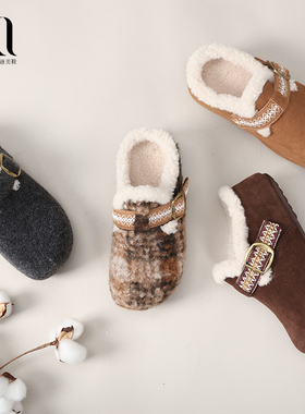 BAKERLOO民族带绒毛勃肯女鞋YQ229