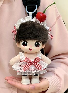 肯德基联名款福小莎娃衣孙颖莎棉花公仔套装莎莎换装10cm衣服着替