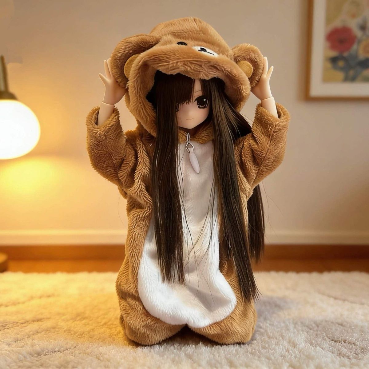 azone6分 ob22 ob24娃衣blythe轻松熊连体衣服米甜四代图片
